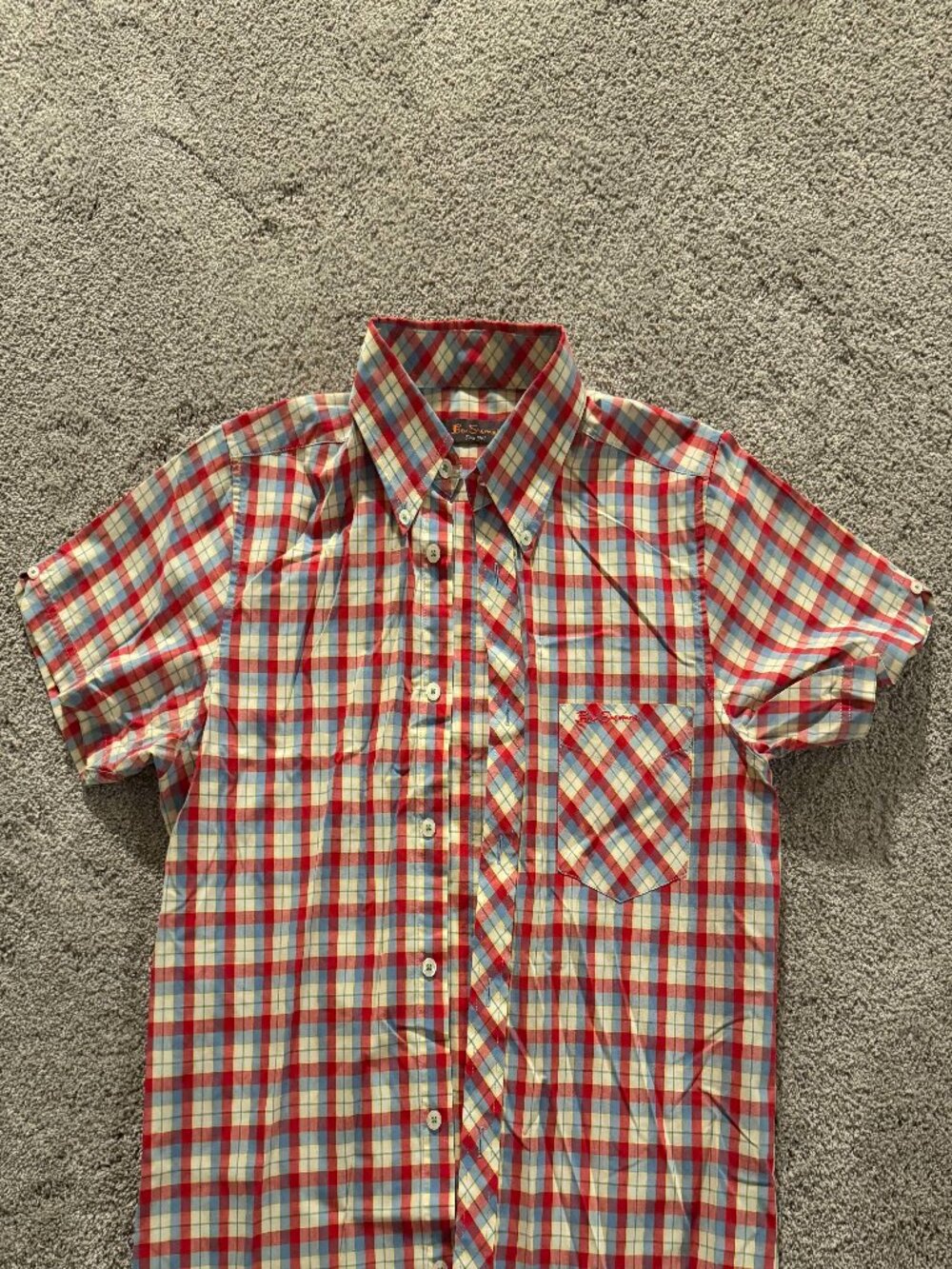 Ben Sherman short sleeve easter oxford